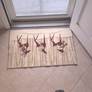 Festive Reindeer Doormat for the Holiday Season